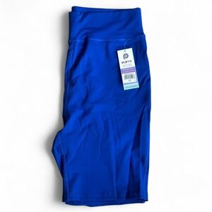 Blue pop fit yoga/work out shorts New size 3x